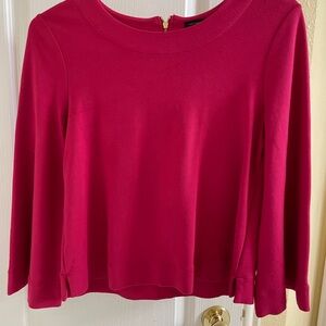 Ann Taylor Hot Pink Long Kimono/Flared Sleeve Top